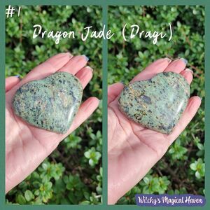 Dragon Jade Gemstone Heart